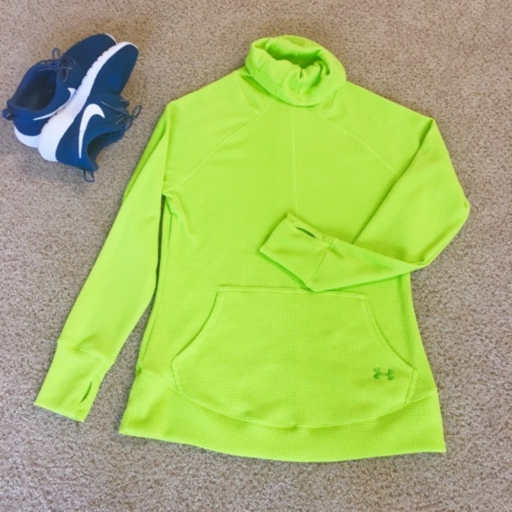 Under Armour Neon Yellow Cowlneck Long Sleeve